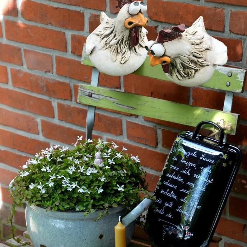 Funny Chicken Garden Fence Decoration - Image 3