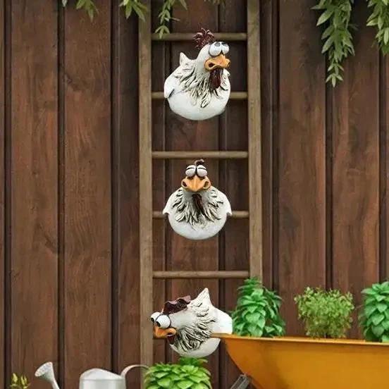 Funny Chicken Garden Fence Decoration - Image 4