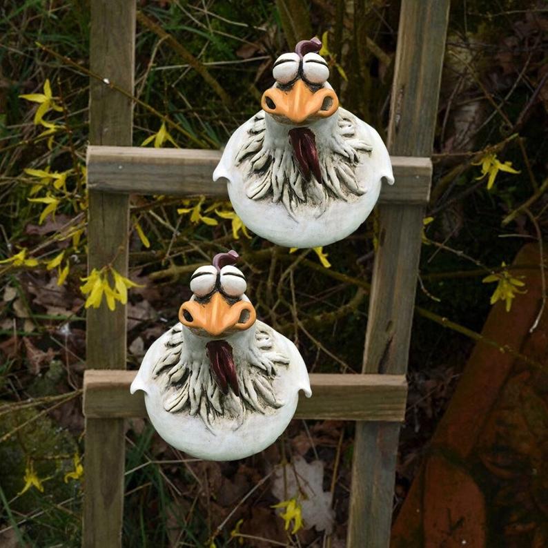 Funny Chicken Garden Fence Decoration - Image 5
