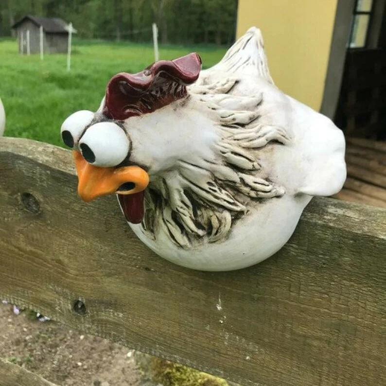 Funny Chicken Garden Fence Decoration - Image 8