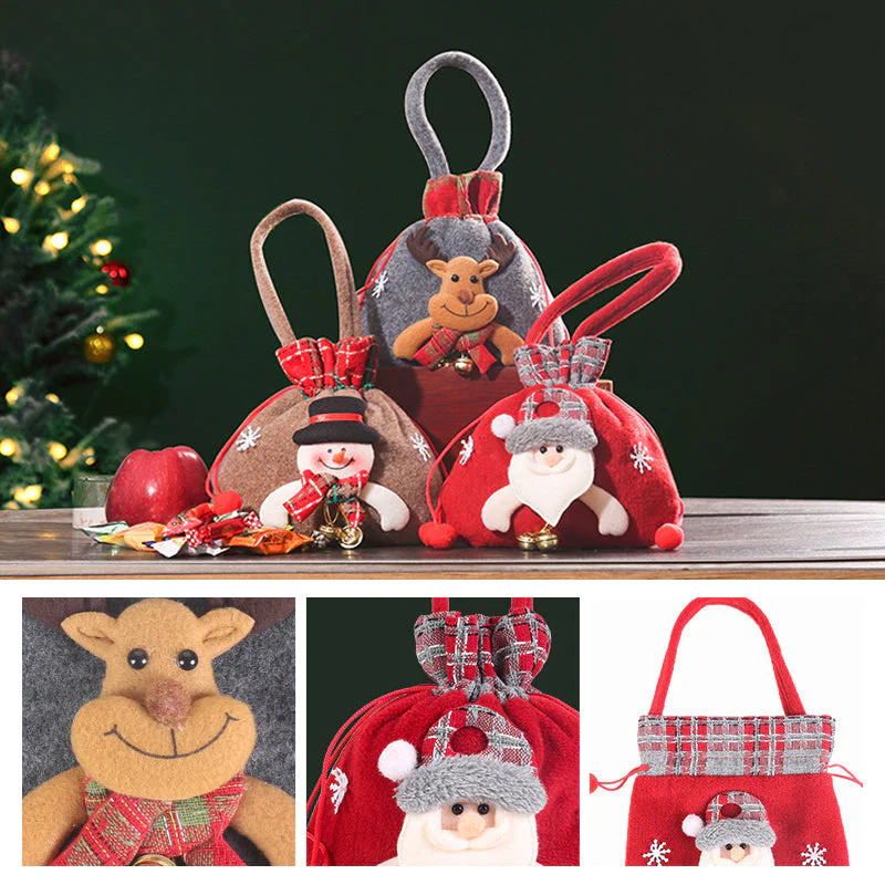 Christmas Gift Bags Zipper Design - Image 4