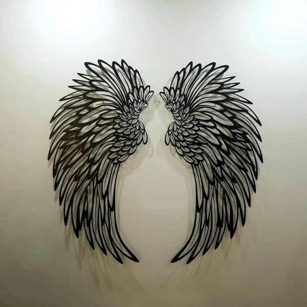 ✨1 PAIR ANGEL WINGS METAL WALL ART WITH LED LIGHTS-🎁GIFT TO HER - Image 5