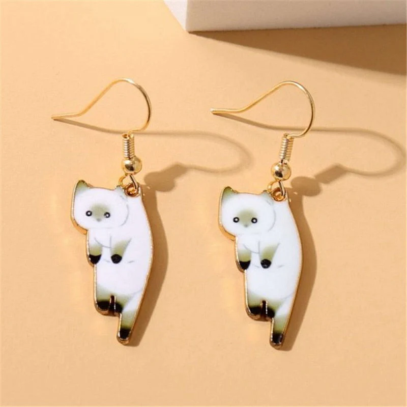 2024 New Funny Small Black Cat Earring for Women Girl Fashion Cute Animal Earrings Fashion Party Jewelry Gifts Wholesale - Image 17