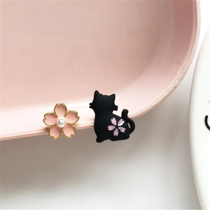 2024 New Funny Small Black Cat Earring for Women Girl Fashion Cute Animal Earrings Fashion Party Jewelry Gifts Wholesale - Image 19