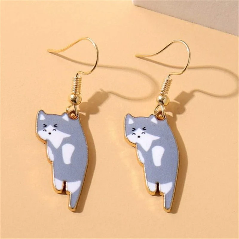 2024 New Funny Small Black Cat Earring for Women Girl Fashion Cute Animal Earrings Fashion Party Jewelry Gifts Wholesale - Image 20