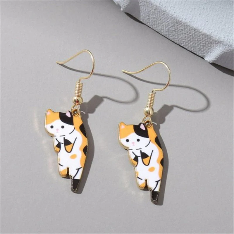 2024 New Funny Small Black Cat Earring for Women Girl Fashion Cute Animal Earrings Fashion Party Jewelry Gifts Wholesale - Image 7