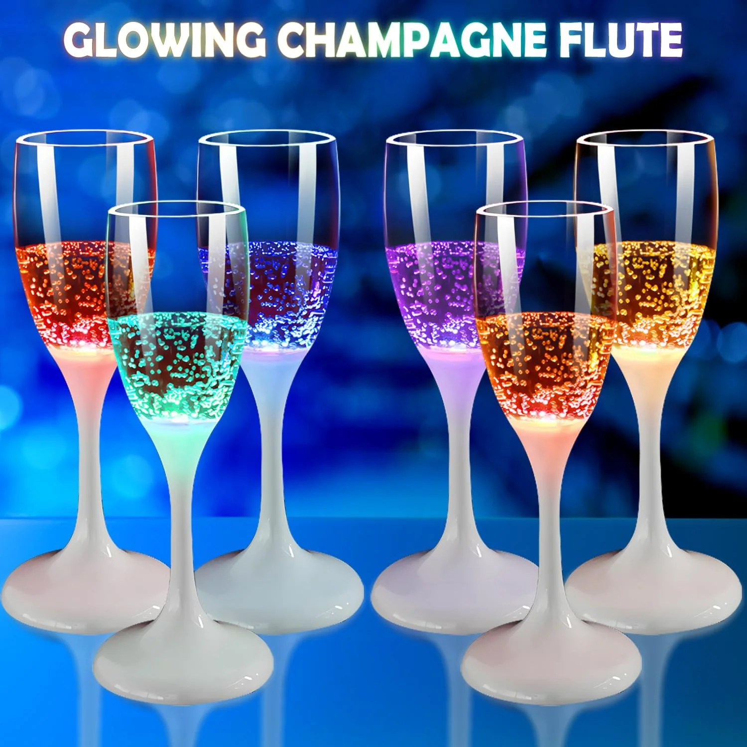 LED Light Up Cups Wine Champagne Glass - Image 3
