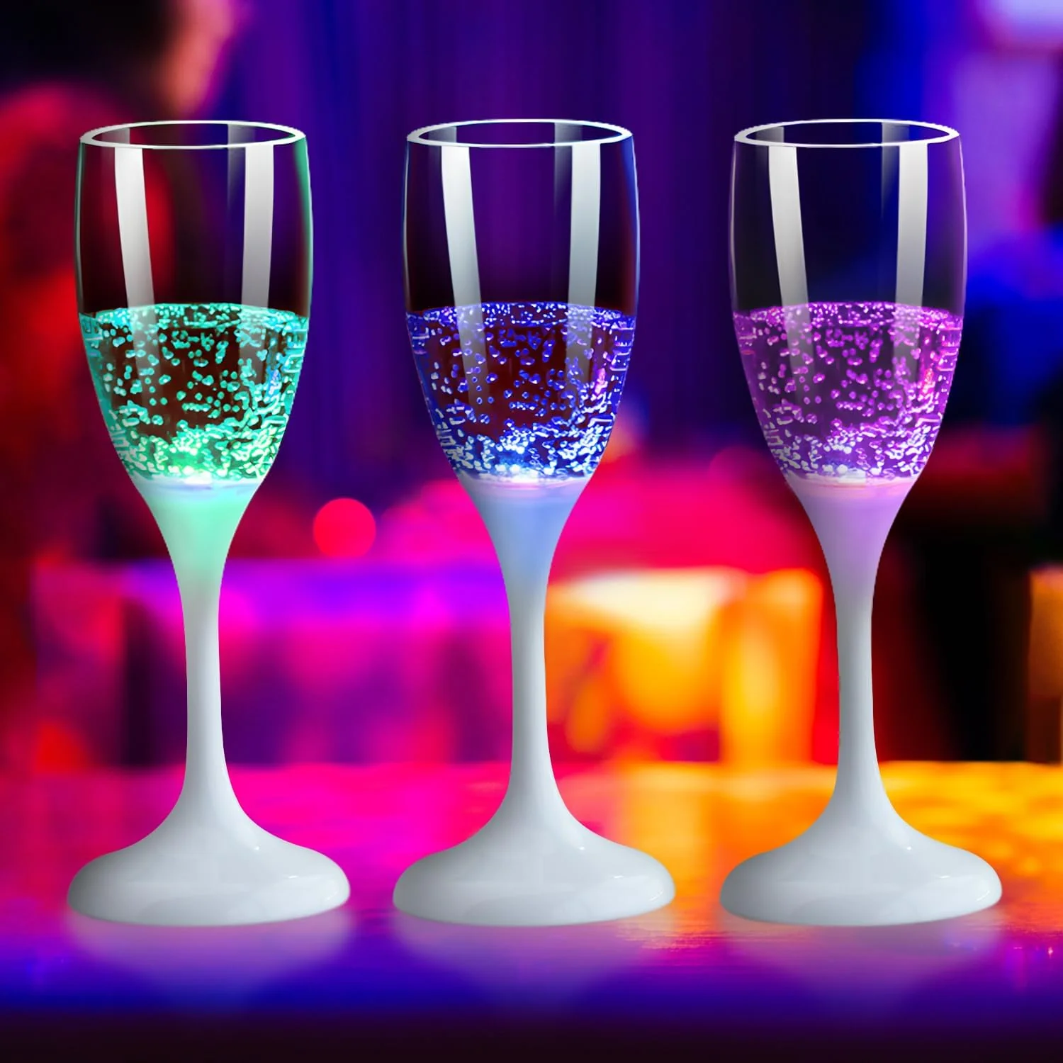 LED Light Up Cups Wine Champagne Glass - Image 8