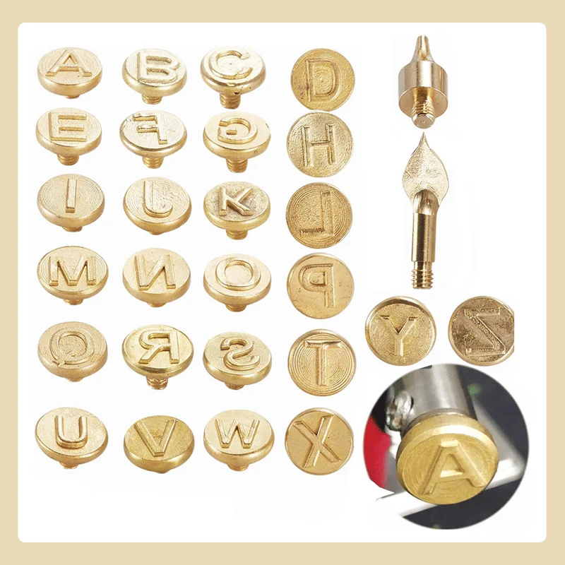 26 Letters Copper Mold-DIY Wood Burning/Carving Set - Image 2