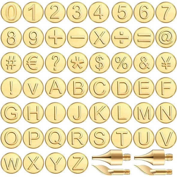 26 Letters Copper Mold-DIY Wood Burning/Carving Set - Image 3