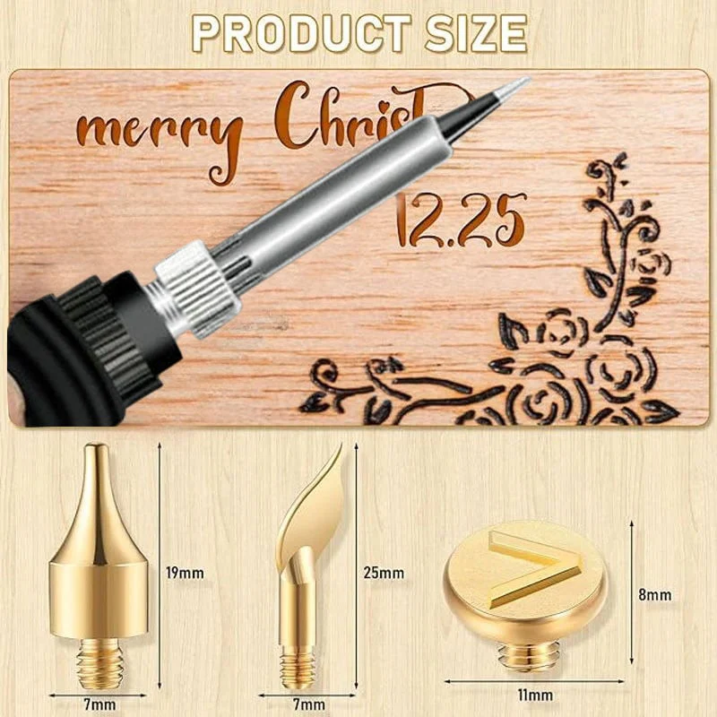 26 Letters Copper Mold-DIY Wood Burning/Carving Set - Image 8
