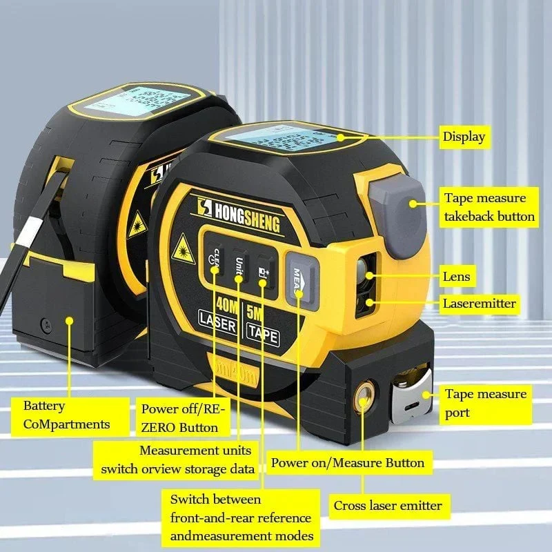 Made in Germany-Measurin Sight 3-In-1 Infrared Laser Tape Measuring - Image 8