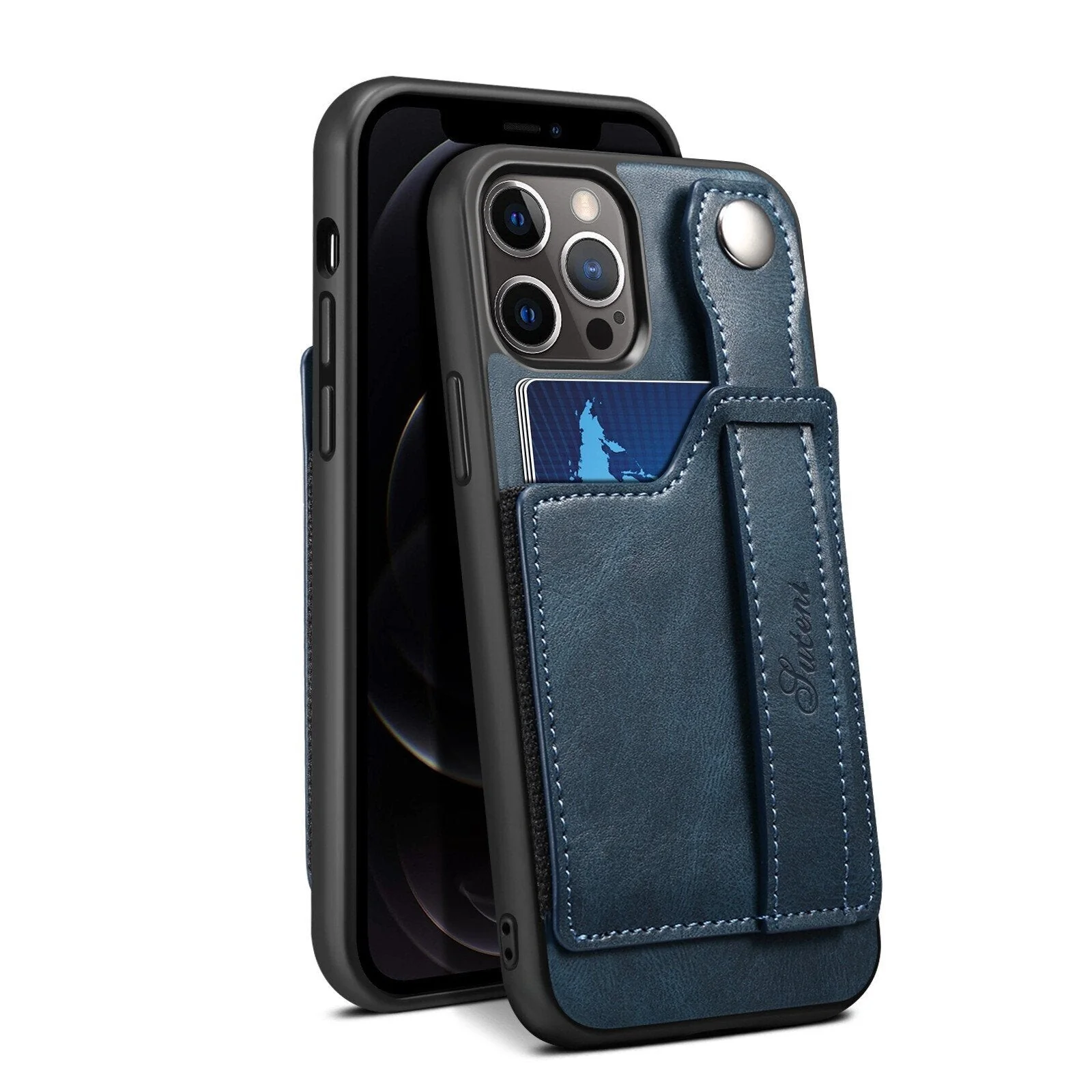3-in-1 Wrist Band Card Holder Bracket Case for iPhone - Image 8