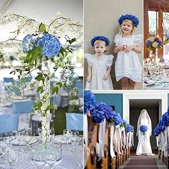 Outdoor Artificial Hydrangea Flowers - Image 5