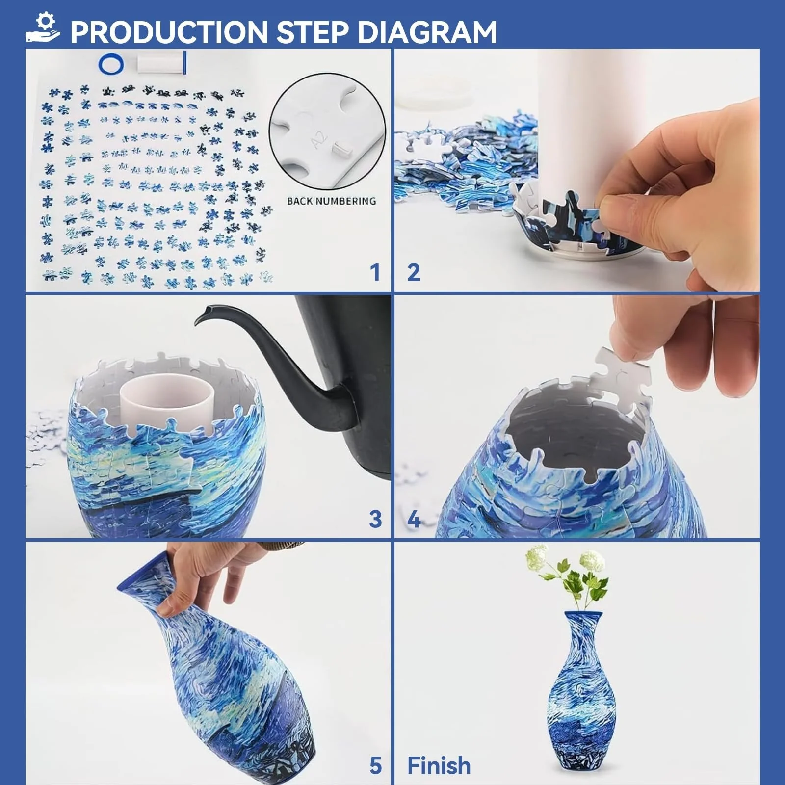 💐3d Jigsaw Puzzle Vase - Image 10