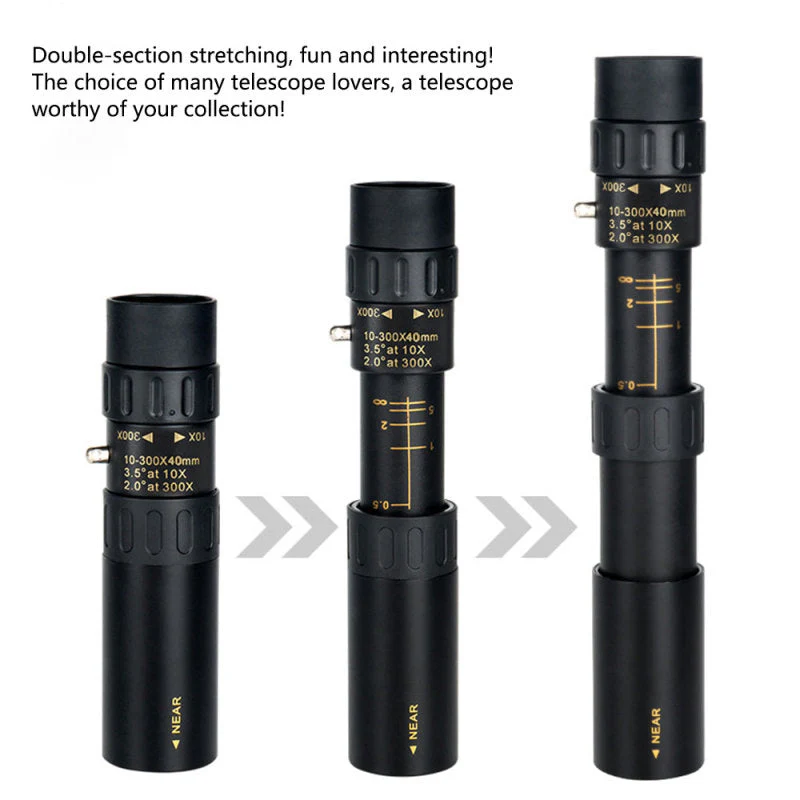 4K 10-300X40mm Super Telephoto Zoom Monocular Telescope - Image 2