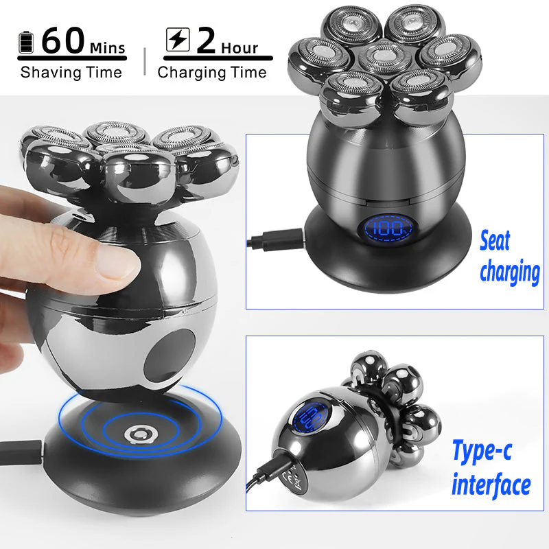 5-in-1 Electric Head Shaver And Grooming Kit - Image 3