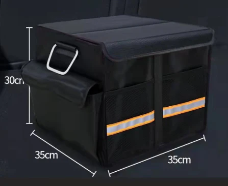 Car Trunk Organizer Foldable Cover Durable Sturdy Thickened Plate Collapsible Trunk Storage Box - Image 5