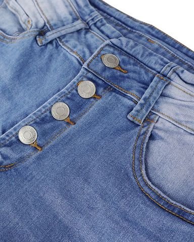 90s Vintage Button Fly High Waist Flare Leg Jeans - Image 7