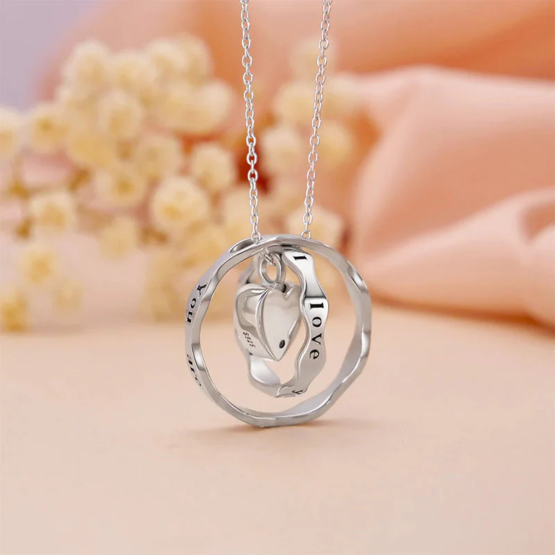 925 Sterling Silver Keepsake Jewelry Cremation Pendant Urn Necklace For Ashes You Are Always In My Heart I Love You Forever - Image 3