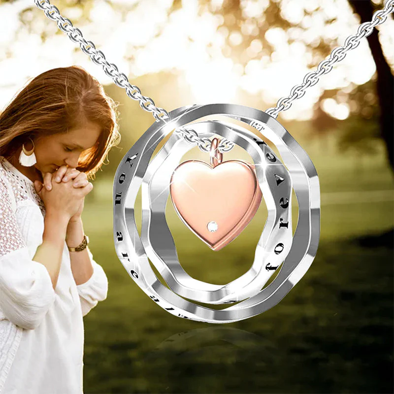925 Sterling Silver Keepsake Jewelry Cremation Pendant Urn Necklace For Ashes You Are Always In My Heart I Love You Forever - Image 38