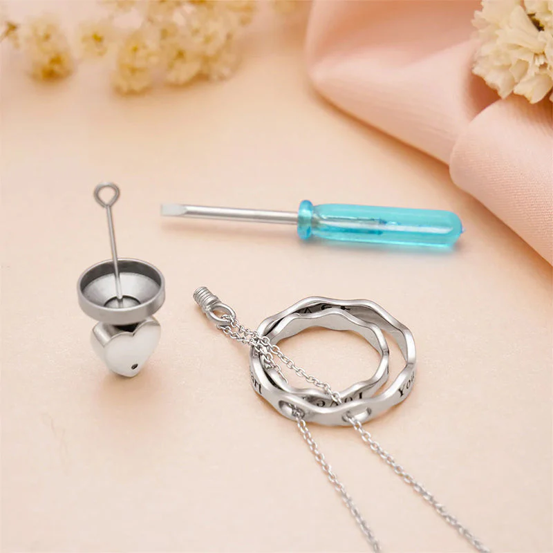 925 Sterling Silver Keepsake Jewelry Cremation Pendant Urn Necklace For Ashes You Are Always In My Heart I Love You Forever - Image 45