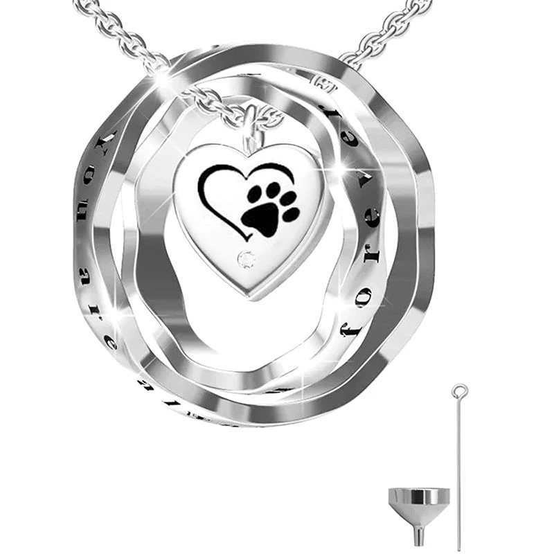 925 Sterling Silver Keepsake Jewelry Cremation Pendant Urn Necklace For Ashes You Are Always In My Heart I Love You Forever - Image 46
