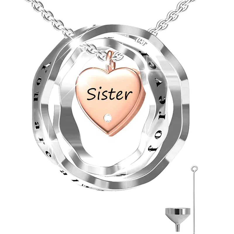 925 Sterling Silver Keepsake Jewelry Cremation Pendant Urn Necklace For Ashes You Are Always In My Heart I Love You Forever - Image 48