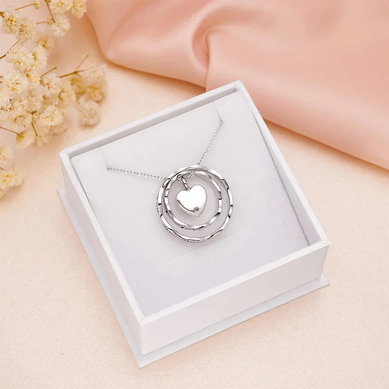 925 Sterling Silver Keepsake Jewelry Cremation Pendant Urn Necklace For Ashes You Are Always In My Heart I Love You Forever - Image 5