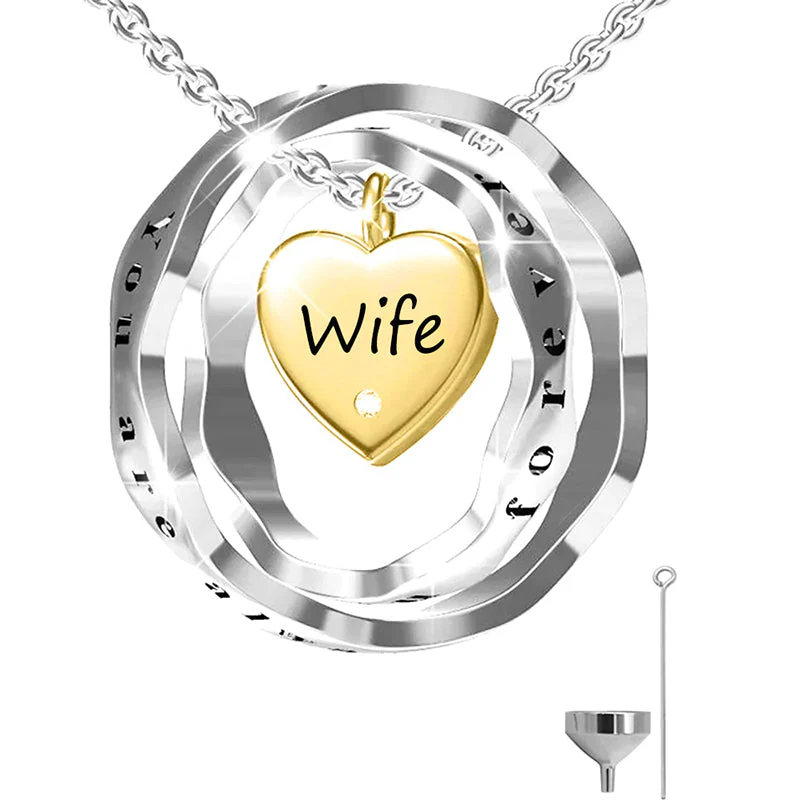 925 Sterling Silver Keepsake Jewelry Cremation Pendant Urn Necklace For Ashes You Are Always In My Heart I Love You Forever - Image 55