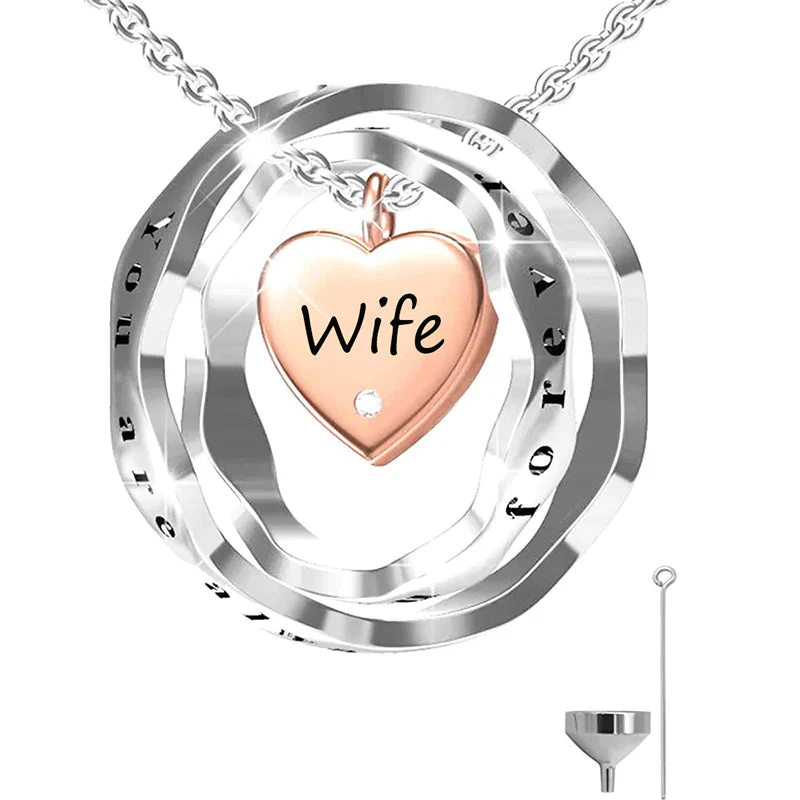 925 Sterling Silver Keepsake Jewelry Cremation Pendant Urn Necklace For Ashes You Are Always In My Heart I Love You Forever - Image 80
