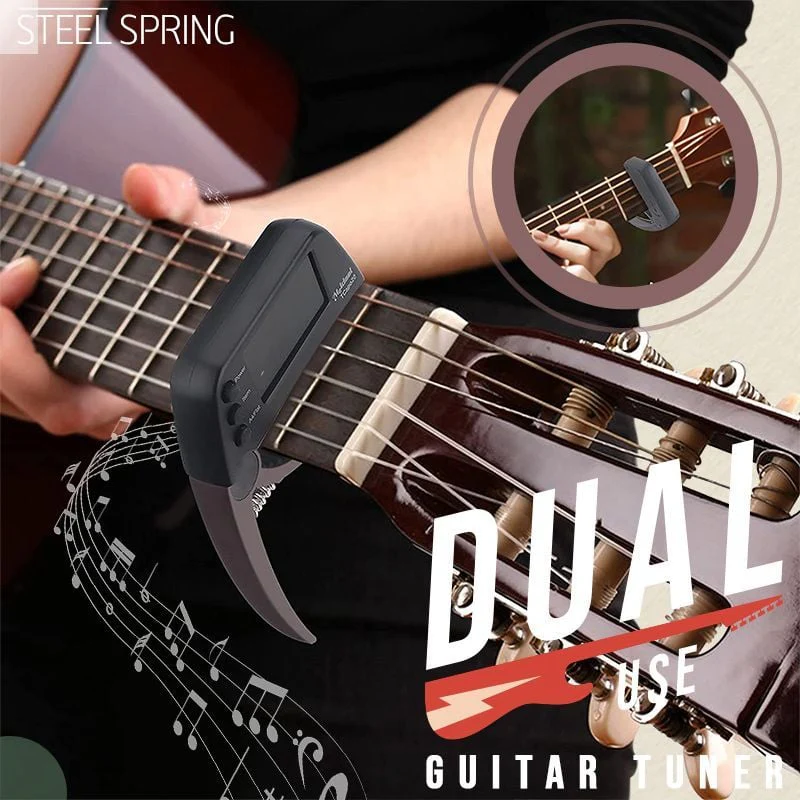 DUAL-USE GUITAR CAPO TUNER WITH LCD DISPLAY - Image 4