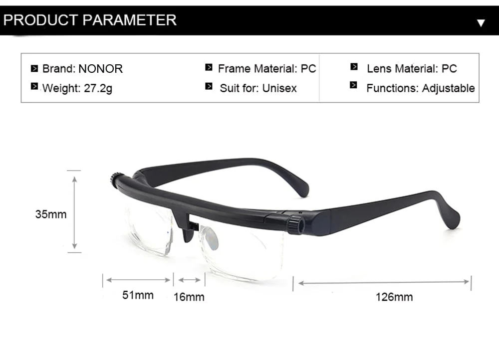 ADJUSTABLE FOCUS GLASSES DIAL VISION NEAR AND FAR SIGHT - Image 11