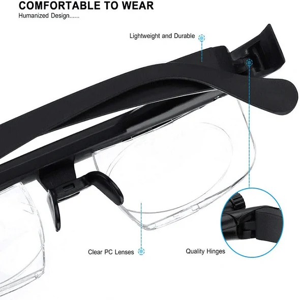 ADJUSTABLE FOCUS GLASSES DIAL VISION NEAR AND FAR SIGHT - Image 7