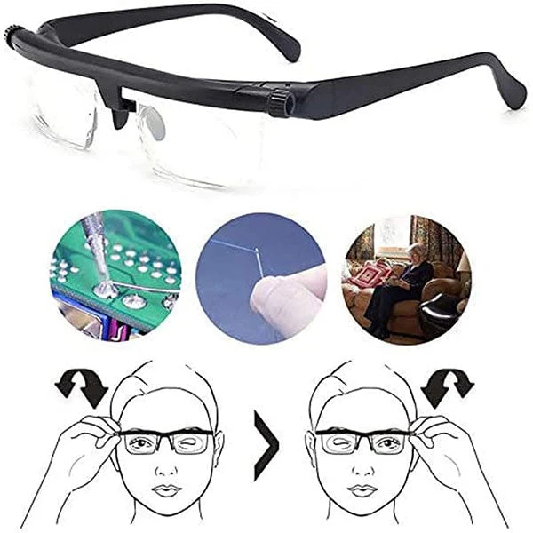 ADJUSTABLE FOCUS GLASSES DIAL VISION NEAR AND FAR SIGHT - Image 8