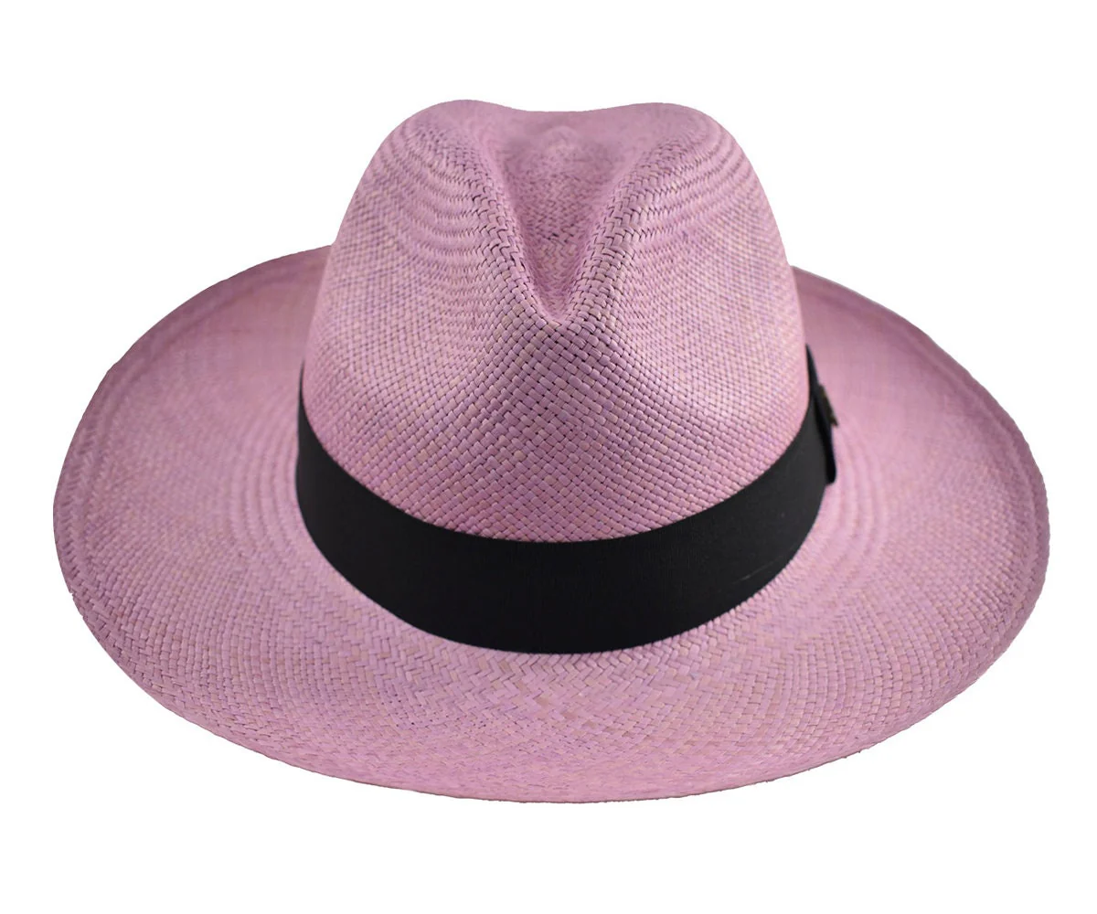 Advanced Original Panama Hat-Lilac Toquilla Straw-Handwoven in Ecuador(HatBox Included) - Image 3