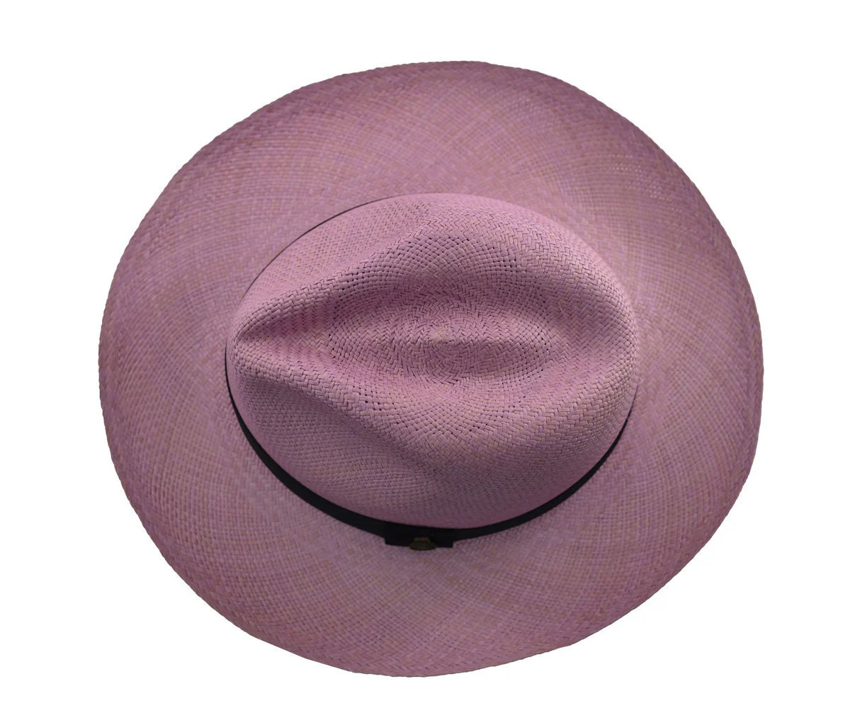 Advanced Original Panama Hat-Lilac Toquilla Straw-Handwoven in Ecuador(HatBox Included) - Image 4