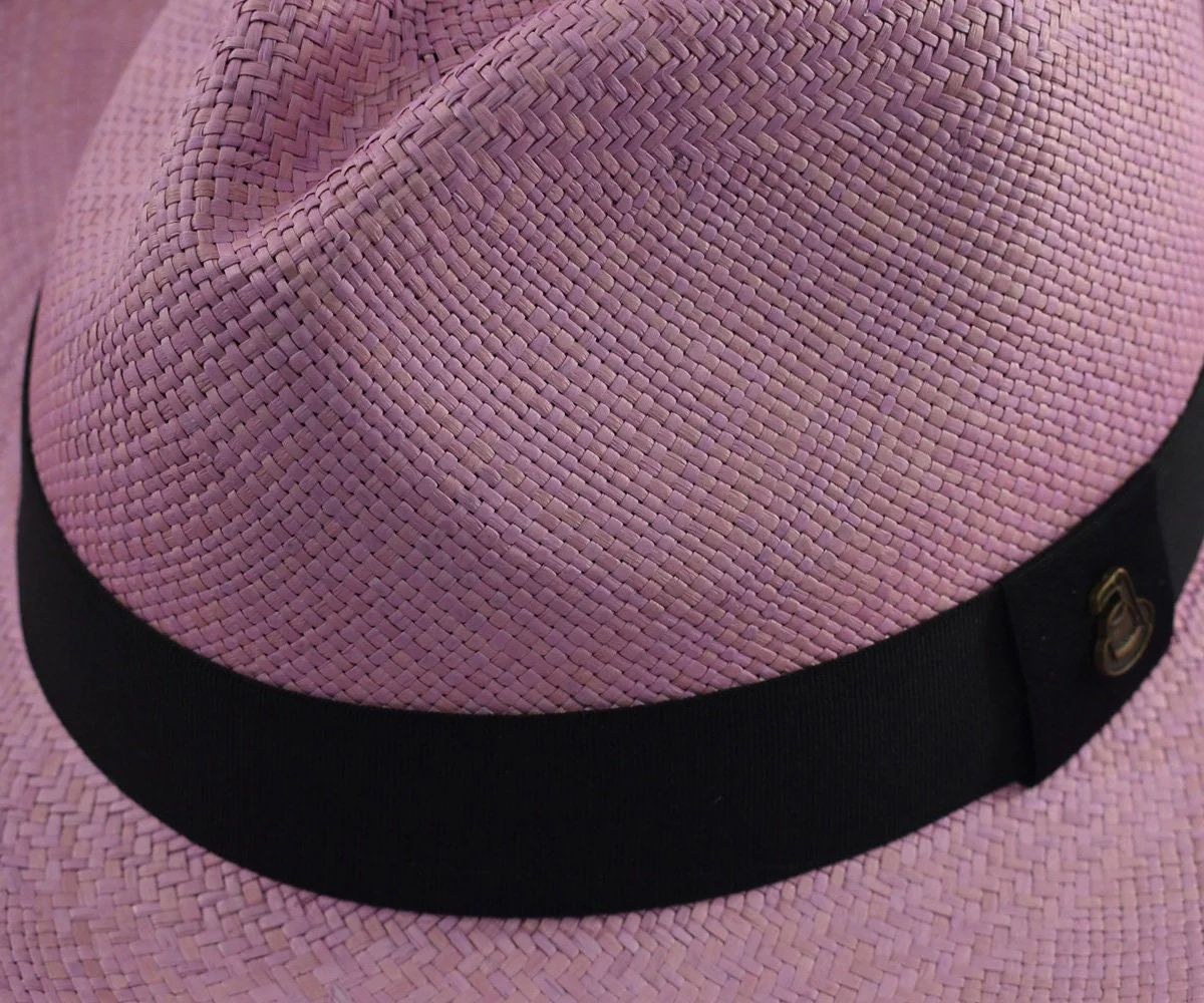 Advanced Original Panama Hat-Lilac Toquilla Straw-Handwoven in Ecuador(HatBox Included) - Image 5