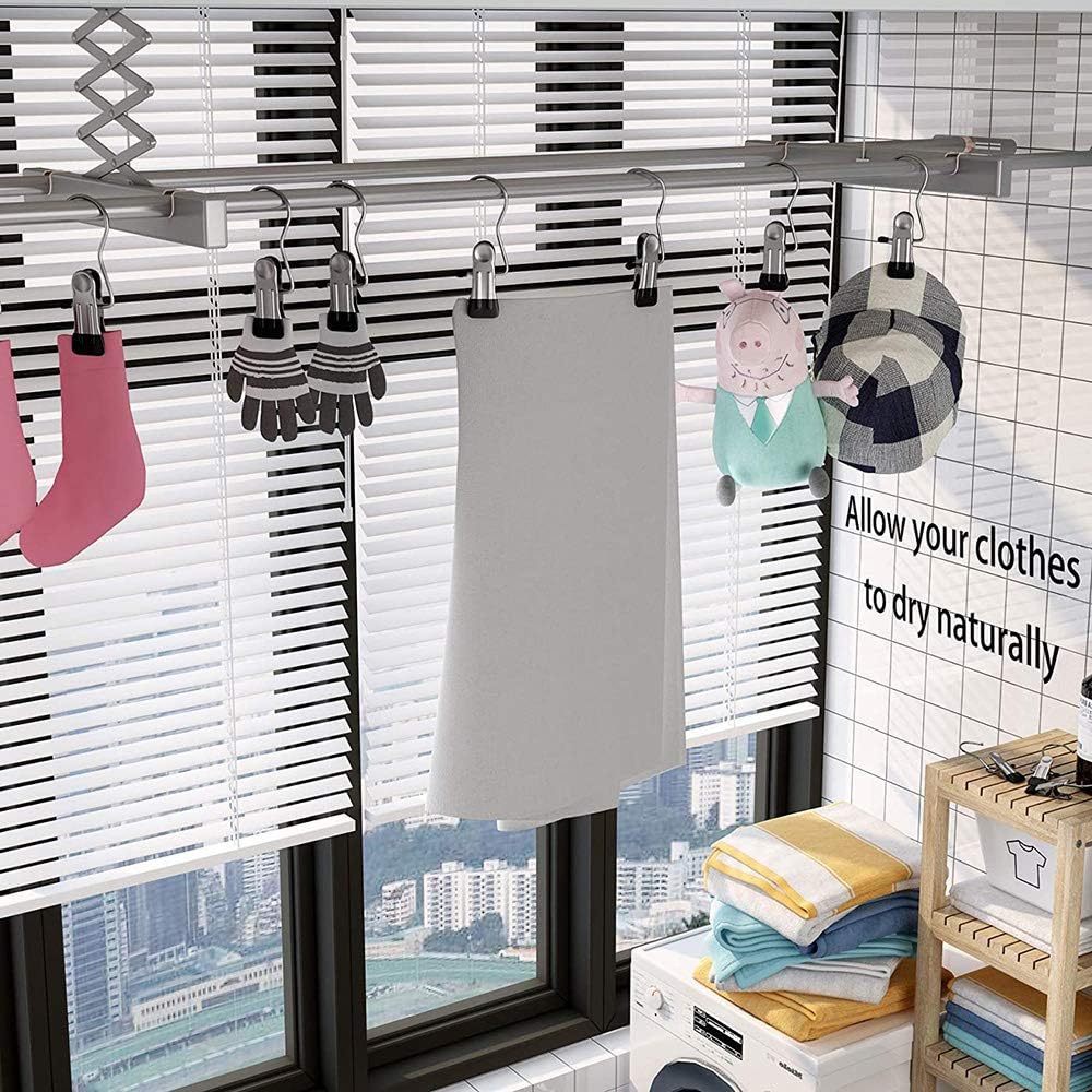 Hot Sale 49% OFF-Anti-rust Clip Space-saving Clothespin Hat Pants Storage Hanging Travel Hook - Image 11