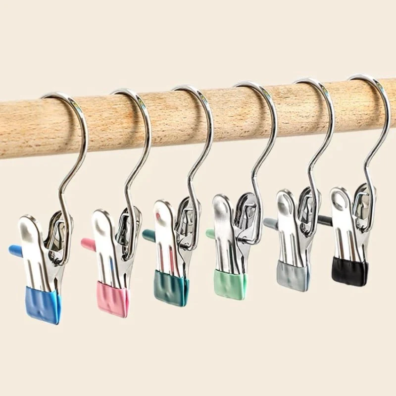 Hot Sale 49% OFF-Anti-rust Clip Space-saving Clothespin Hat Pants Storage Hanging Travel Hook - Image 12