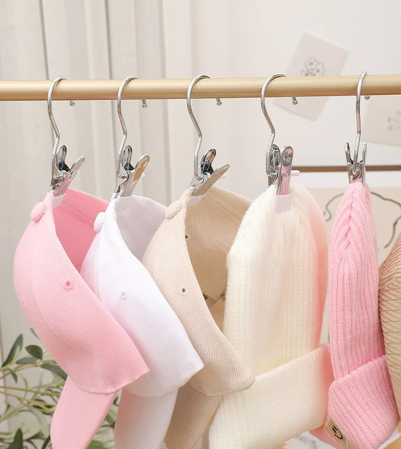 Hot Sale 49% OFF-Anti-rust Clip Space-saving Clothespin Hat Pants Storage Hanging Travel Hook - Image 6