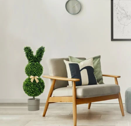 🐰Easter Pre-sale🐰Outdoor Artificial Turf Bunny-Shaped Topiary Tree - Image 11