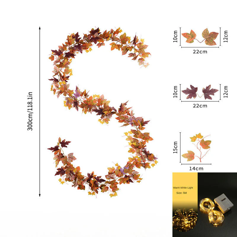 Autumn Leaves LED Garland - Image 13