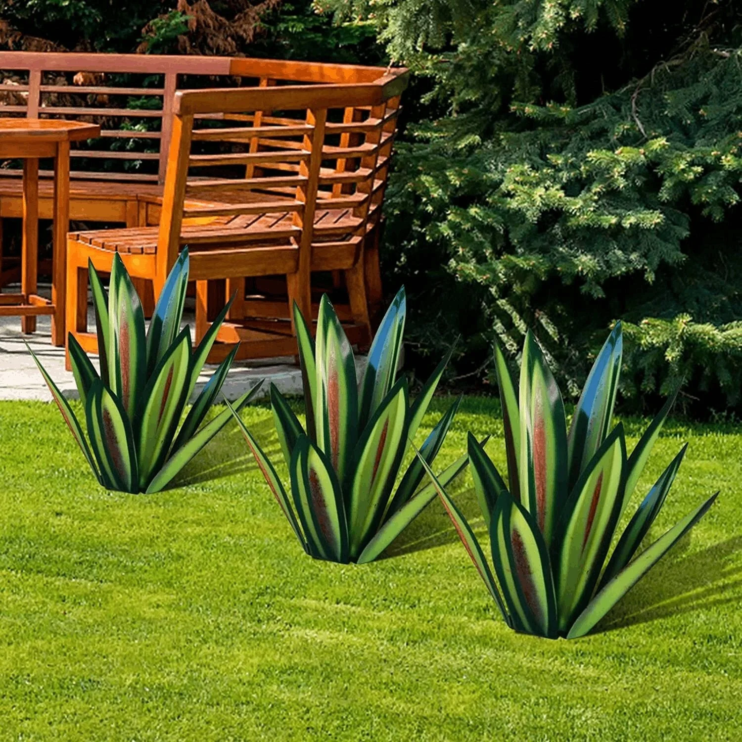 Waterproof Solar Garden Agave Lamp - Image 11