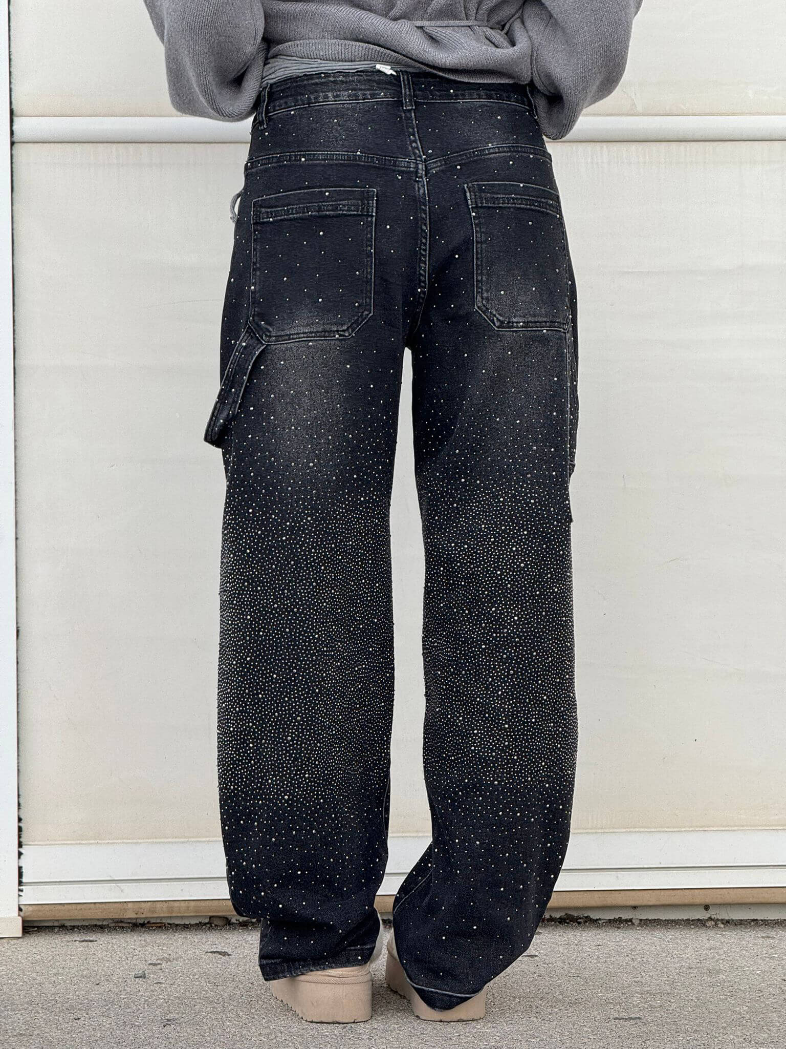 Balloon Carpenter Shine Denim Jeans - Image 10