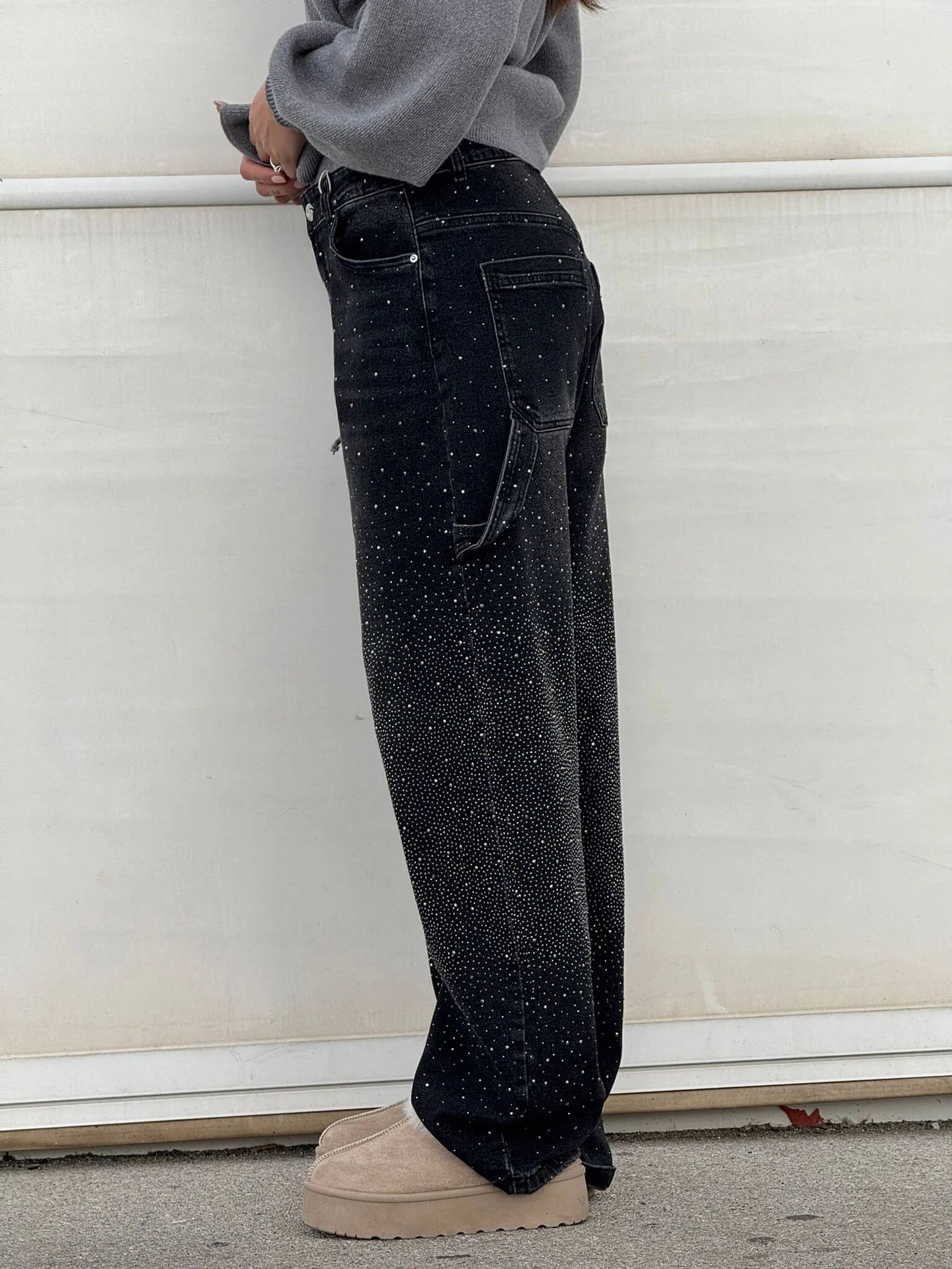 Balloon Carpenter Shine Denim Jeans - Image 11