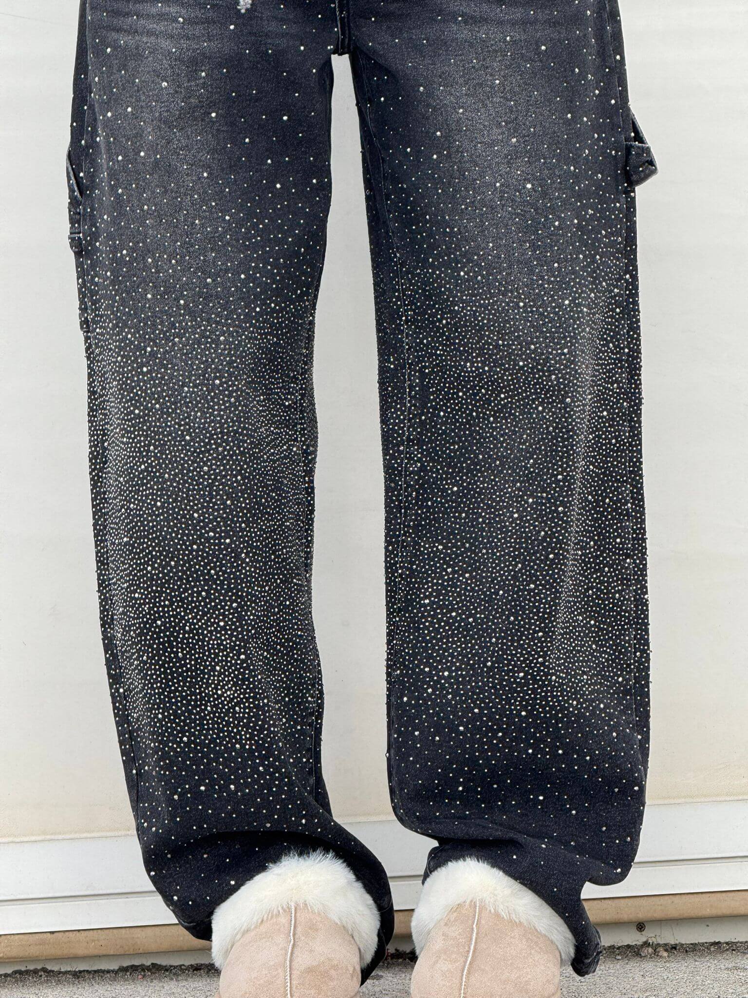 Balloon Carpenter Shine Denim Jeans - Image 12