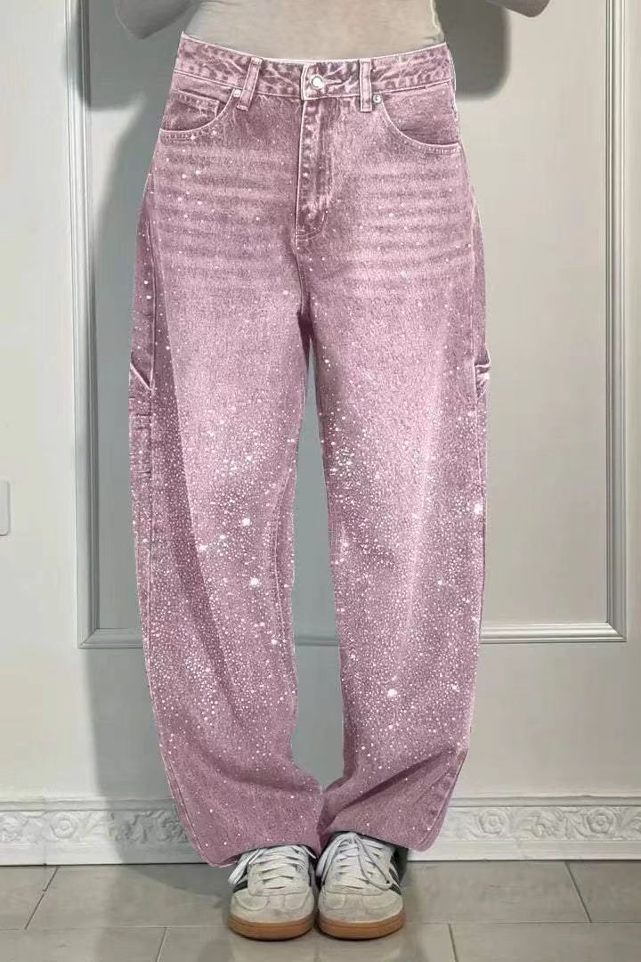 Balloon Carpenter Shine Denim Jeans - Image 13