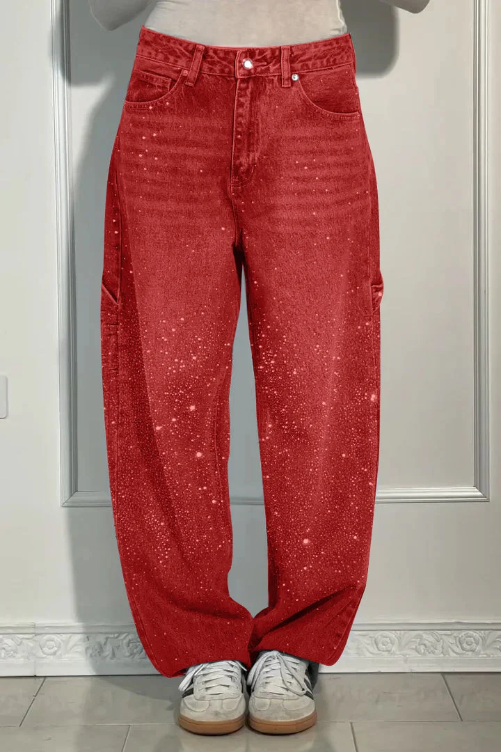 Balloon Carpenter Shine Denim Jeans - Image 15
