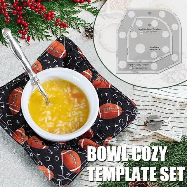 Bowl Cozy Template Cutting Ruler Set - 2PCS (With Instructions) - Image 11